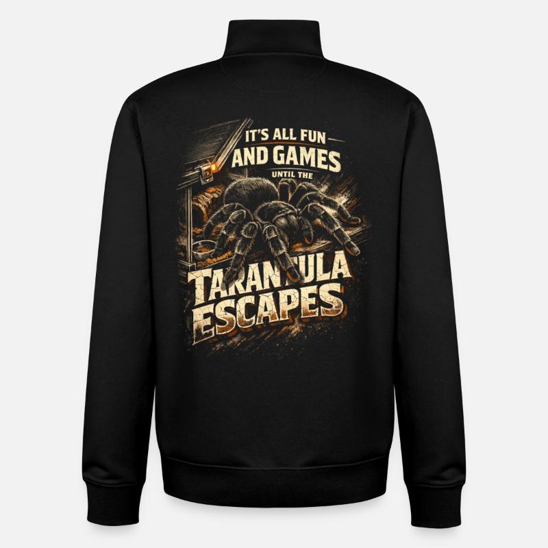 Vogelspinne Until The Tarantula Escapes - Unisex Organic Zip Sweatshirt von Stanley/Stella - Schwarz