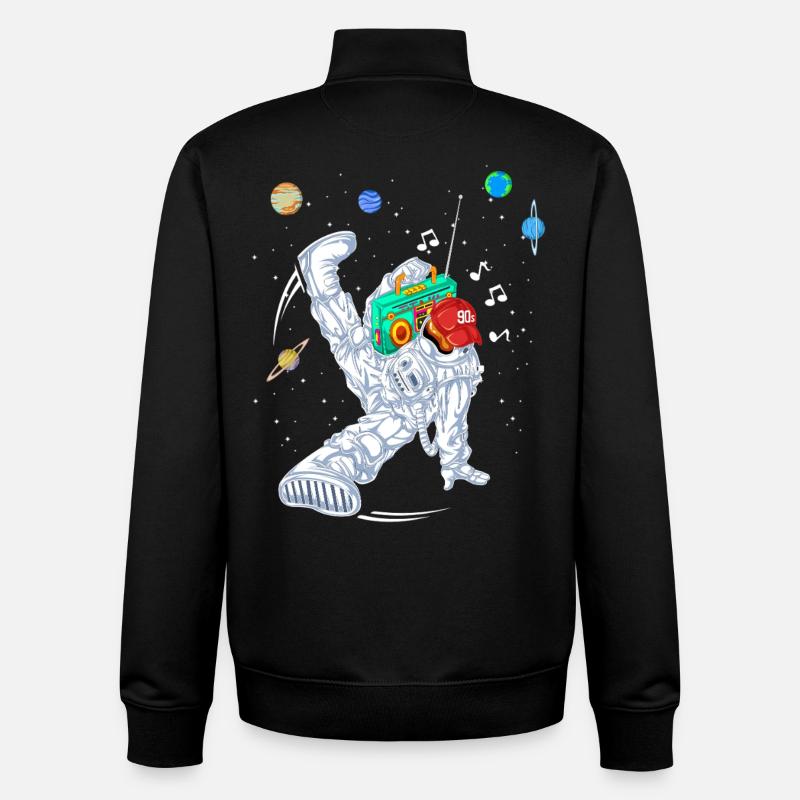 Chemise de danse Astronaut Rapper - Sweat zippé unisexe en coton bio Stanley/Stella - noir