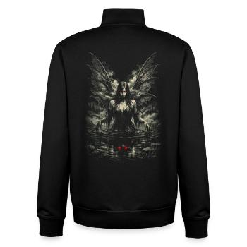 Gothique de fées du noyau des fées - Sweat zippé unisexe en coton bio Stanley/Stella - noir - Dos - AI Model Male 185 light (185cm)