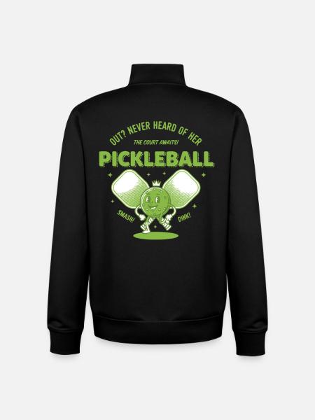 Pickleball sjov spiller pickleball ude aldrig hørt - Stanley/Stella unisex sweatshirt med lynlås i økologisk - sort