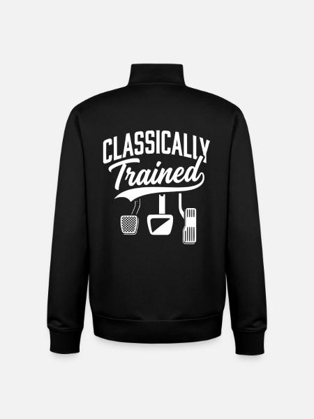 Classically Trained with Dimmer Manual Car - Unisex Organic Zip Sweatshirt by Stanley/Stella - black