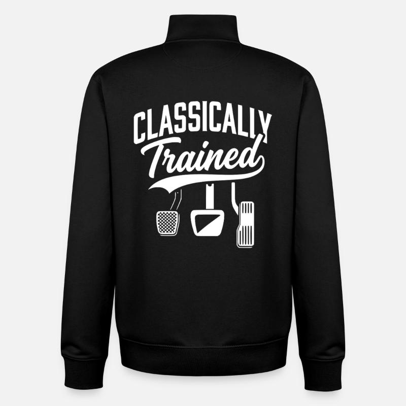 Classically Trained with Dimmer Manual Car  - Unisex Organic Zip Sweatshirt von Stanley/Stella - Schwarz