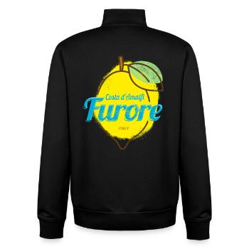 Furore Costa d'Amalfi Lemon Italy Amalfi Coast - Unisex Organic Zip Sweatshirt by Stanley/Stella - black - Back - AI Model Male 185 light (185cm)