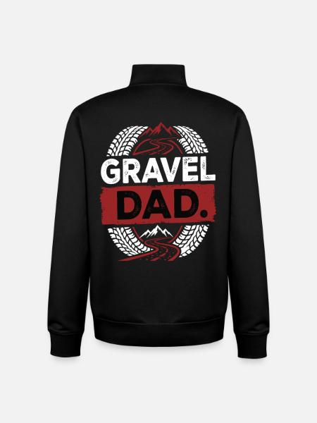 Gravel Dad Bike Tout-terrain Dad Biker - Sweat zippé unisexe en coton bio Stanley/Stella - noir