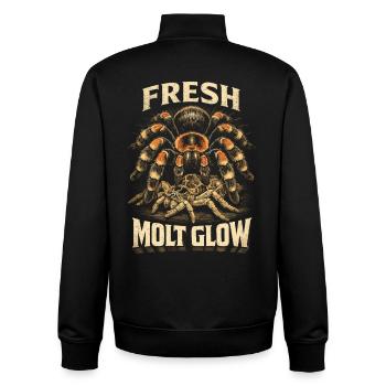 Tarentule Fresh Mud - Sweat zippé unisexe en coton bio Stanley/Stella - noir - Dos - AI Model Male 185 light (185cm)