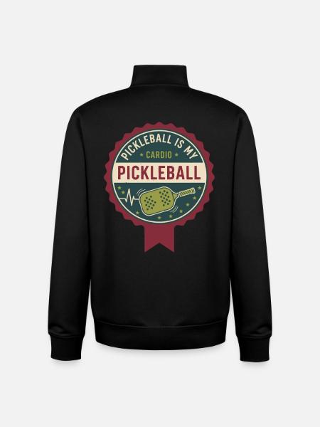 Il pickleball è il mio giocatore di pickleball cardio - Felpa unisex con zip in cotone biologico di Stanley/Stella - nero