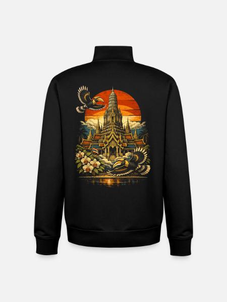 Thailand Thai Pride - Unisex Organic Zip Sweatshirt by Stanley/Stella - black