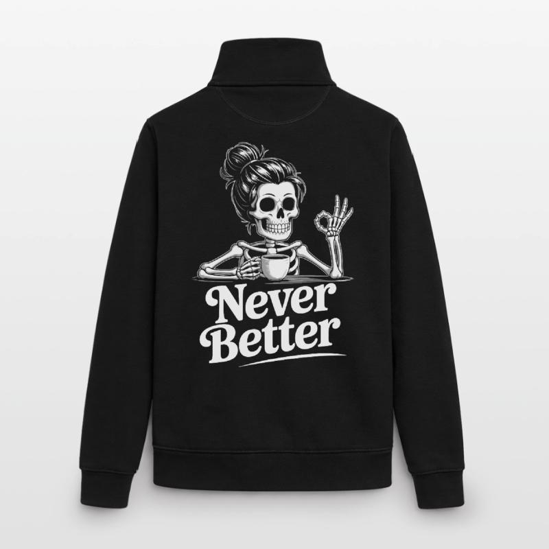 Coffee, coffee drinker, coffee drinker, funny Unisex Organic Zip Sweatshirt by Stanley/Stella