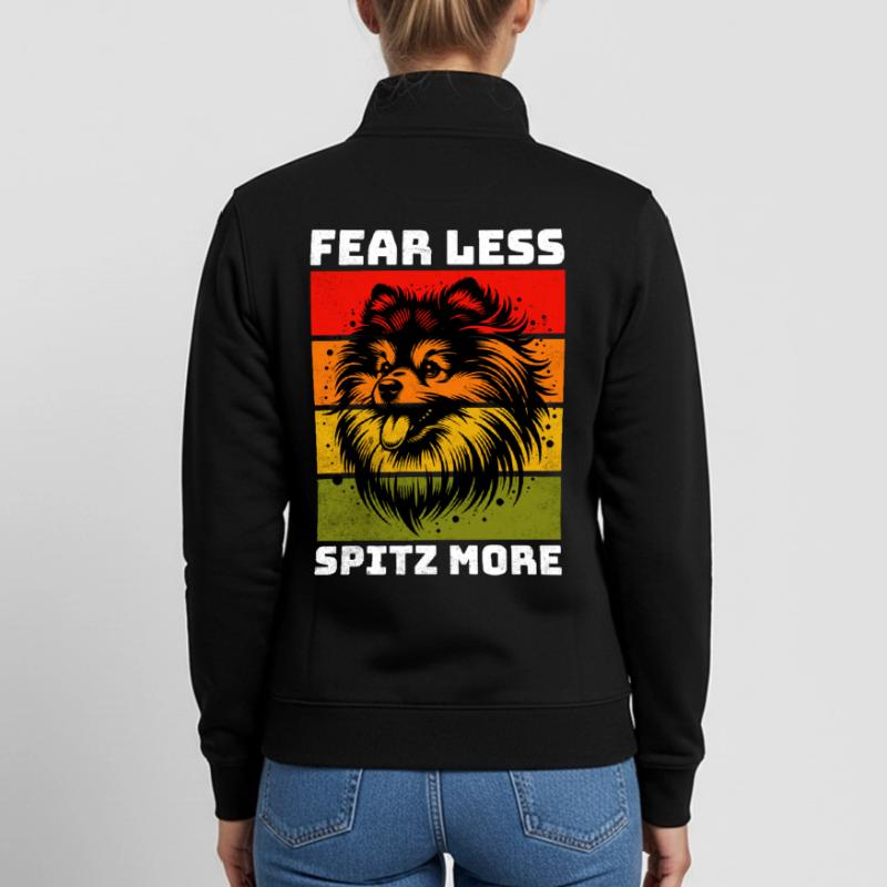 German Spitz Spitz Dwarf Spitz Unisex Organic Zip Sweatshirt by Stanley/Stella