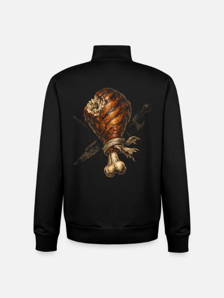 Mittelalterfest Mittelaltermarkt Turkey Leg - Unisex Organic Zip Sweatshirt von Stanley/Stella - Schwarz
