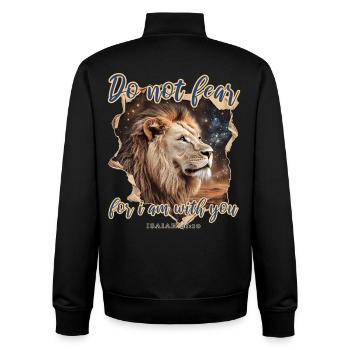 Leo Christian - Unisex Organic Zip Sweatshirt by Stanley/Stella - black - Back - AI Model Male 185 light (185cm)