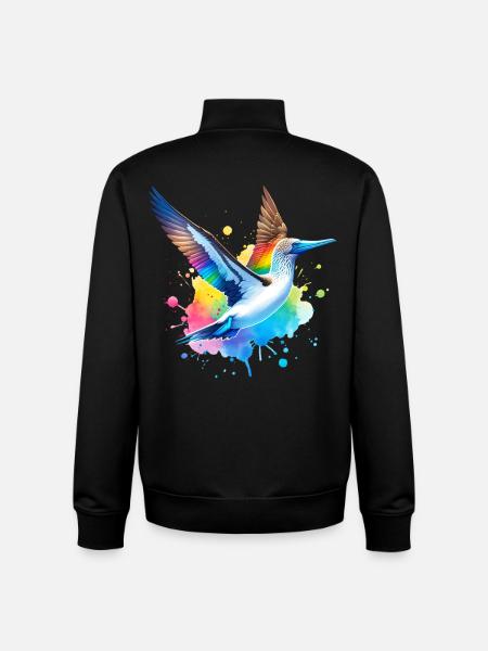 Blue-footed boobies gift - Unisex Organic Zip Sweatshirt by Stanley/Stella - black
