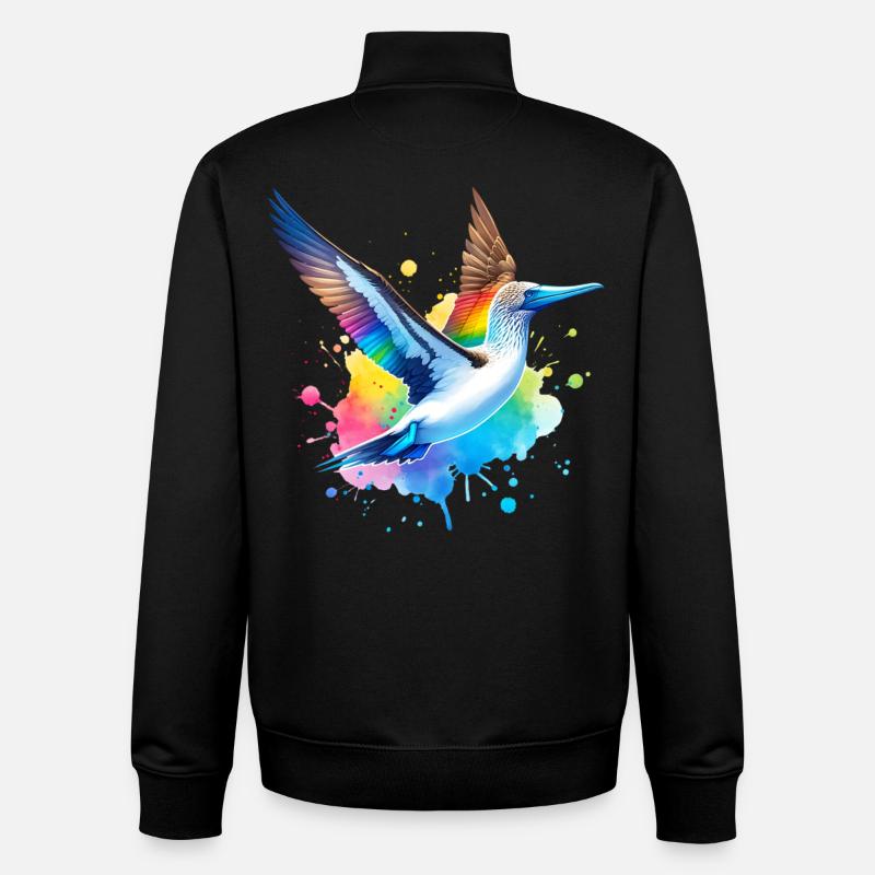 Blue-footed boobies gift - Unisex Organic Zip Sweatshirt by Stanley/Stella - black