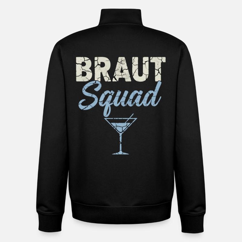 Braut Squad JGA Frauen - Unisex Organic Zip Sweatshirt von Stanley/Stella - Schwarz