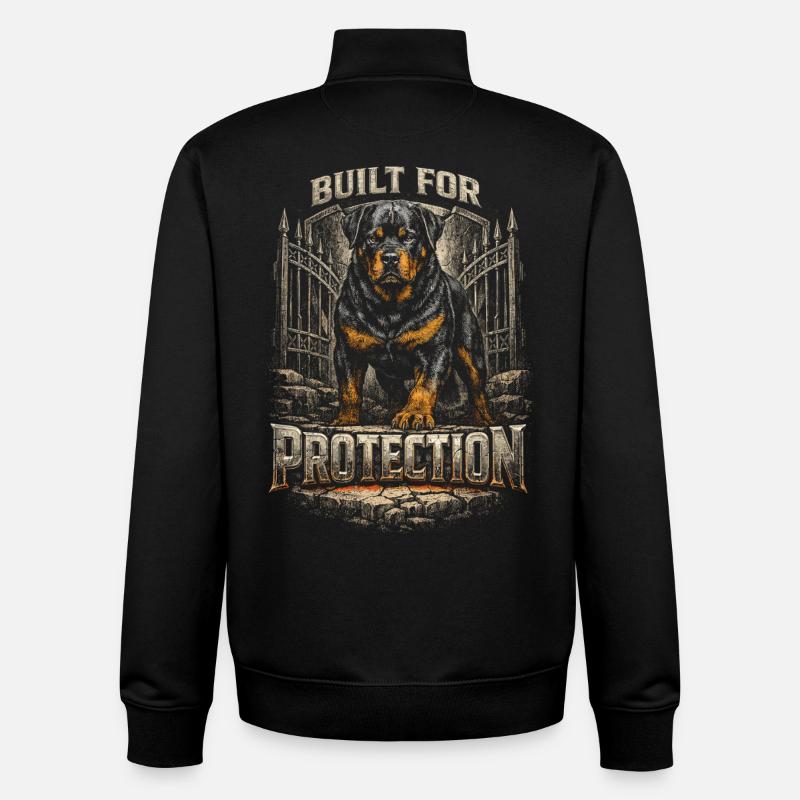 Rottweiler Hund - Unisex Organic Zip Sweatshirt von Stanley/Stella - Schwarz