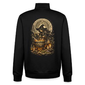 Apotheker Kräutersammler Apothekerin - Unisex Organic Zip Sweatshirt von Stanley/Stella - Schwarz - Hinten - AI Model Male 185 light (185cm)
