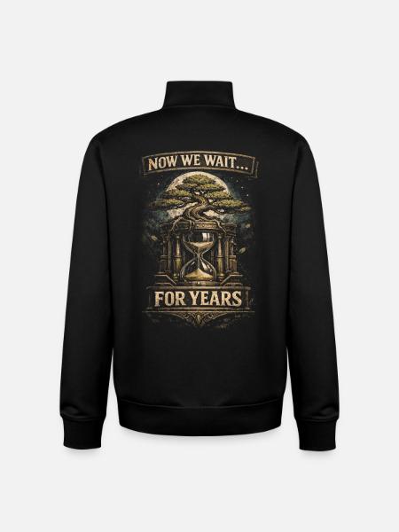 Bonsai tree - Unisex Organic Zip Sweatshirt by Stanley/Stella - black