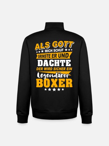 Boxer Boxen - Unisex Organic Zip Sweatshirt von Stanley/Stella - Schwarz