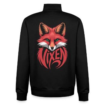 Vixen Fuchs Shirt - Stylisch Vixen Motiv Geschenk - Unisex Organic Zip Sweatshirt von Stanley/Stella - Schwarz - Hinten - AI Model Male 185 light (185cm)