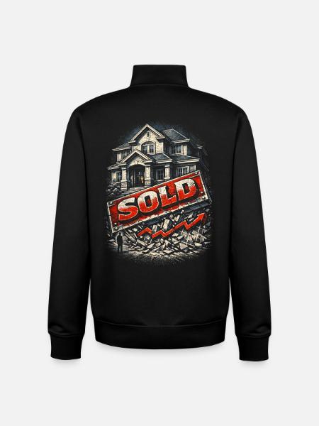 Real Estate Agent Broker - Unisex Organic Zip Sweatshirt by Stanley/Stella - black