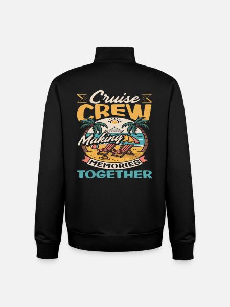 Cruise Crew Memories Holiday Group - Unisex Organic Zip Sweatshirt by Stanley/Stella - black