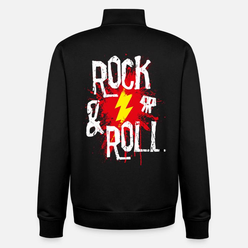 Rock 'n' Roll - Unisex Organic Zip Sweatshirt von Stanley/Stella - Schwarz