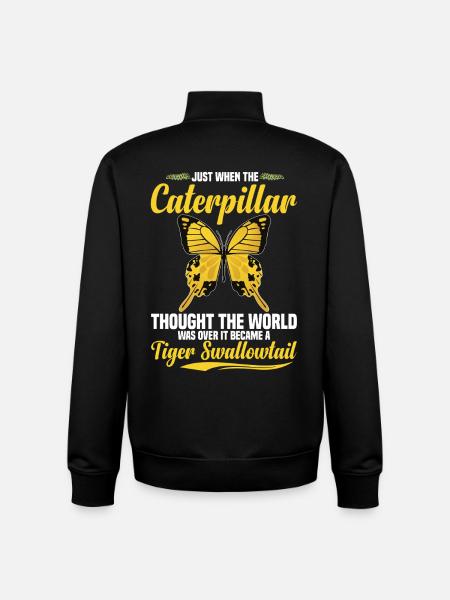 Tiger Swallowtail Insect Lover Entomology - Unisex Organic Zip Sweatshirt by Stanley/Stella - black