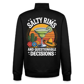 T-shirt Margarita avec des jantes salées - Sweat zippé unisexe en coton bio Stanley/Stella - noir - Dos - AI Model Male 185 light (185cm)