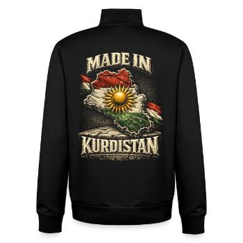 Kurdistan Kurd Kurds - Unisex Organic Zip Sweatshirt by Stanley/Stella - black - Back - AI Model Male 185 light (185cm)