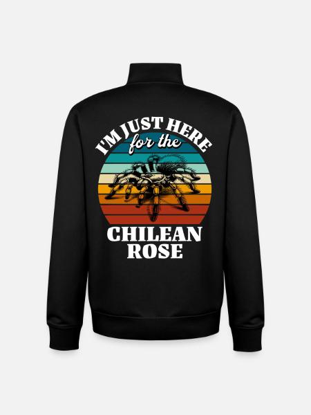 Funny Chile Tarantula Sayings - Unisex Organic Zip Sweatshirt by Stanley/Stella - black