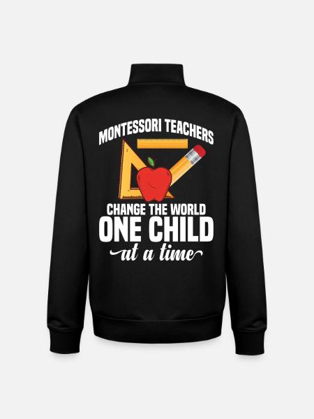 Mitarbeiter der Montessori-Lehrerschule - Unisex Organic Zip Sweatshirt von Stanley/Stella - Schwarz