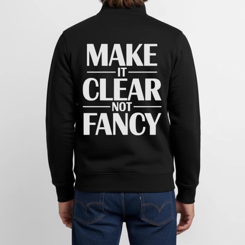 Designer Educator Make It Clear Visual Designer Unisex Organic Zip Sweatshirt von Stanley/Stella