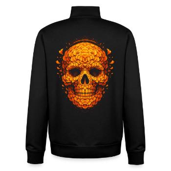 Dia De Los Muertos - Unisex Organic Zip Sweatshirt von Stanley/Stella - Schwarz - Hinten - AI Model Male 185 light (185cm)