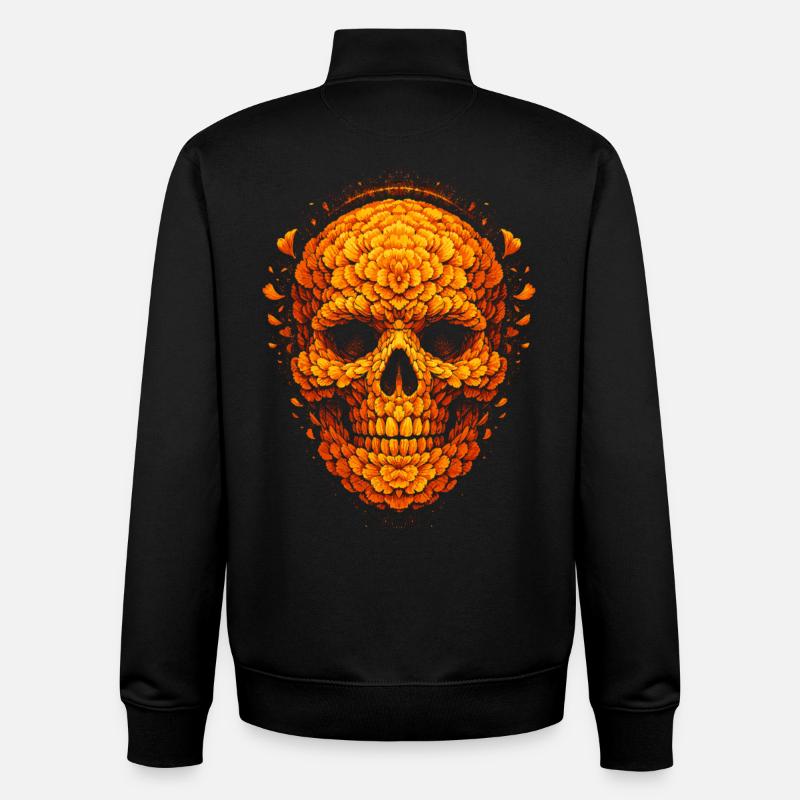 Día de los Muertos - Unisex Organic Zip Sweatshirt by Stanley/Stella - black