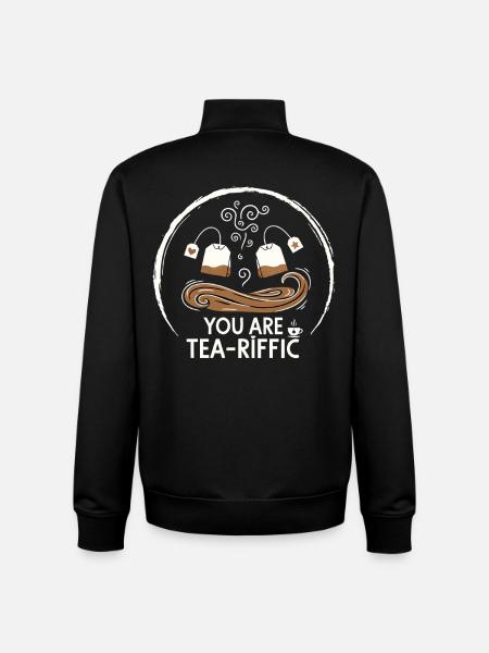 Tee Wortwitz - Unisex Organic Zip Sweatshirt von Stanley/Stella - Schwarz