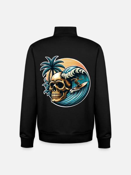 Surf - Unisex Organic Zip Sweatshirt von Stanley/Stella - Schwarz