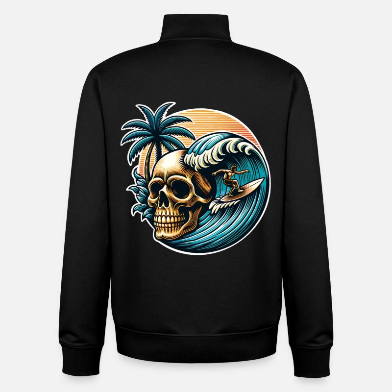 Surf - Unisex Organic Zip Sweatshirt by Stanley/Stella - black