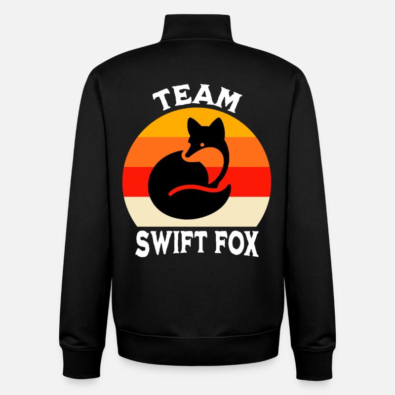 Équipe Swiftfuchs - Sweat zippé unisexe en coton bio Stanley/Stella - noir