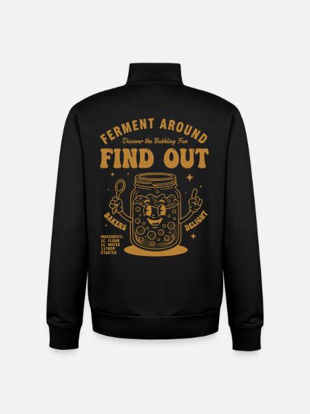 Sourdough Bread Baking Baker Sourdough Starter - Unisex Organic Zip Sweatshirt by Stanley/Stella - black