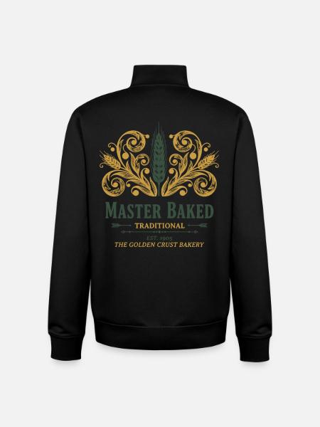 Sourdough Bread Baking Master Baked Traditional - Unisex Organic Zip Sweatshirt by Stanley/Stella - black