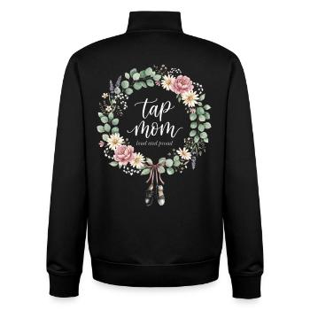 Tap Mom Tap Dancing Tap Dancer Dance - Unisex Organic Zip Sweatshirt by Stanley/Stella - black - Back - AI Model Male 185 light (185cm)