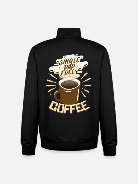 Single Dad Single Dad - Unisex Organic Zip Sweatshirt by Stanley/Stella - black