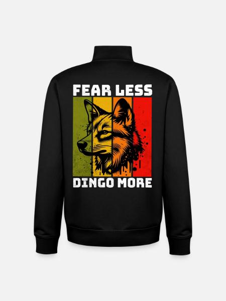 Dingo Australian Wild Dog - Unisex Organic Zip Sweatshirt by Stanley/Stella - black
