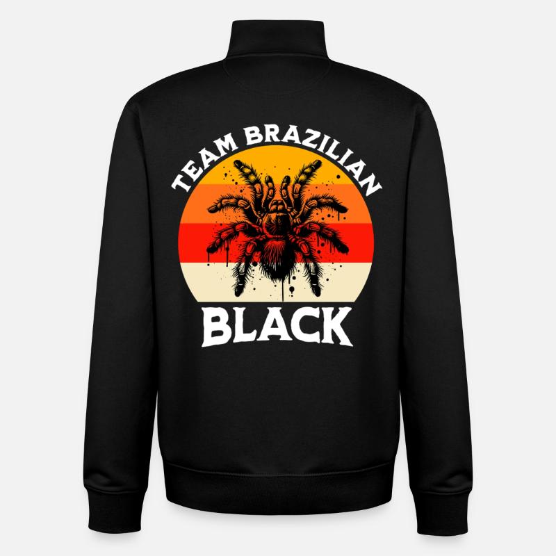 Team Black Tarantula - Unisex Organic Zip Sweatshirt by Stanley/Stella - black
