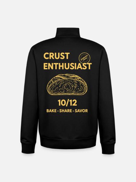 Sourdough Bread Baking Baker Crust Enthusiast - Unisex Organic Zip Sweatshirt by Stanley/Stella - black