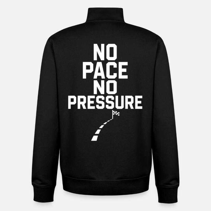No Pace No Pressure - Unisex Organic Zip Sweatshirt von Stanley/Stella - Schwarz