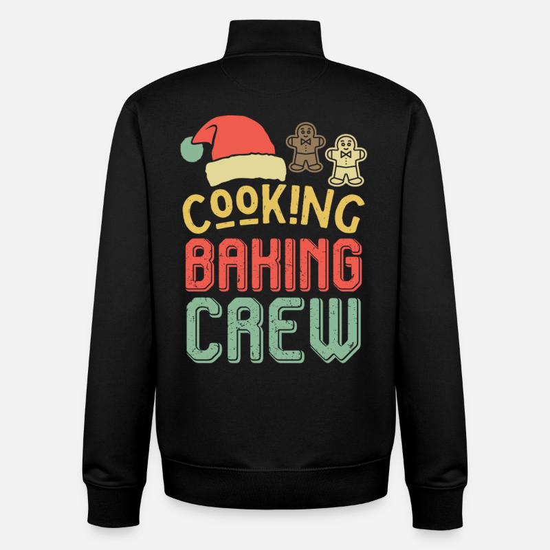 Weihnachts-Backcrew – Cooking Baking Crew - Unisex Organic Zip Sweatshirt von Stanley/Stella - Schwarz