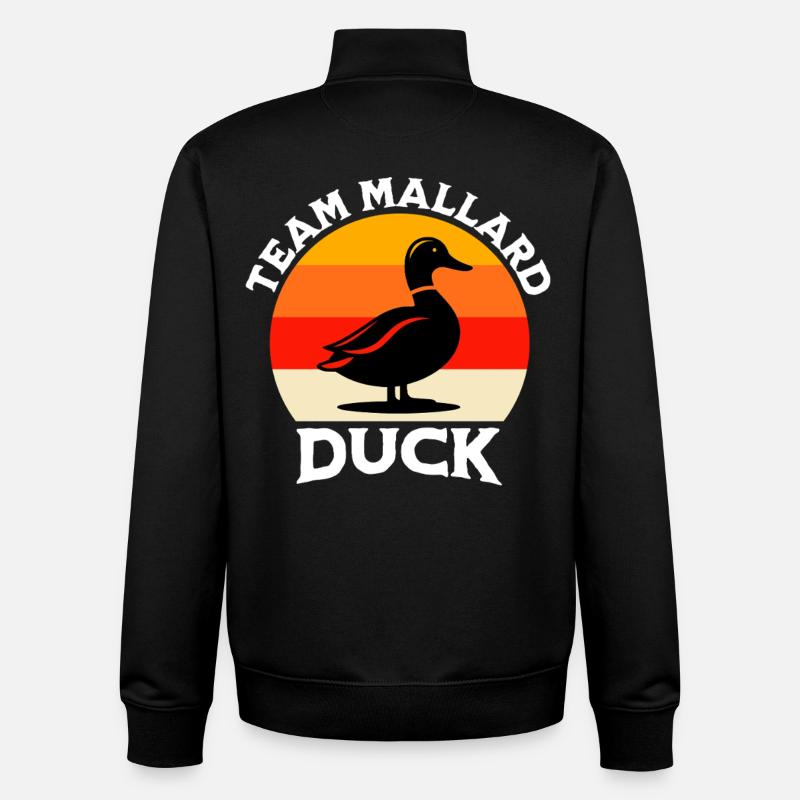 Team Mallard - Unisex Organic Zip Sweatshirt by Stanley/Stella - black