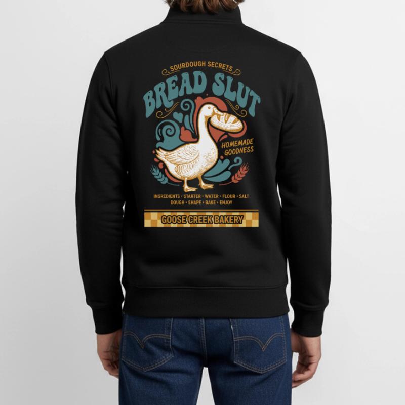 Jeu de mots drôle au levain Baking Baker Bread Making Sweat zippé unisexe en coton bio Stanley/Stella