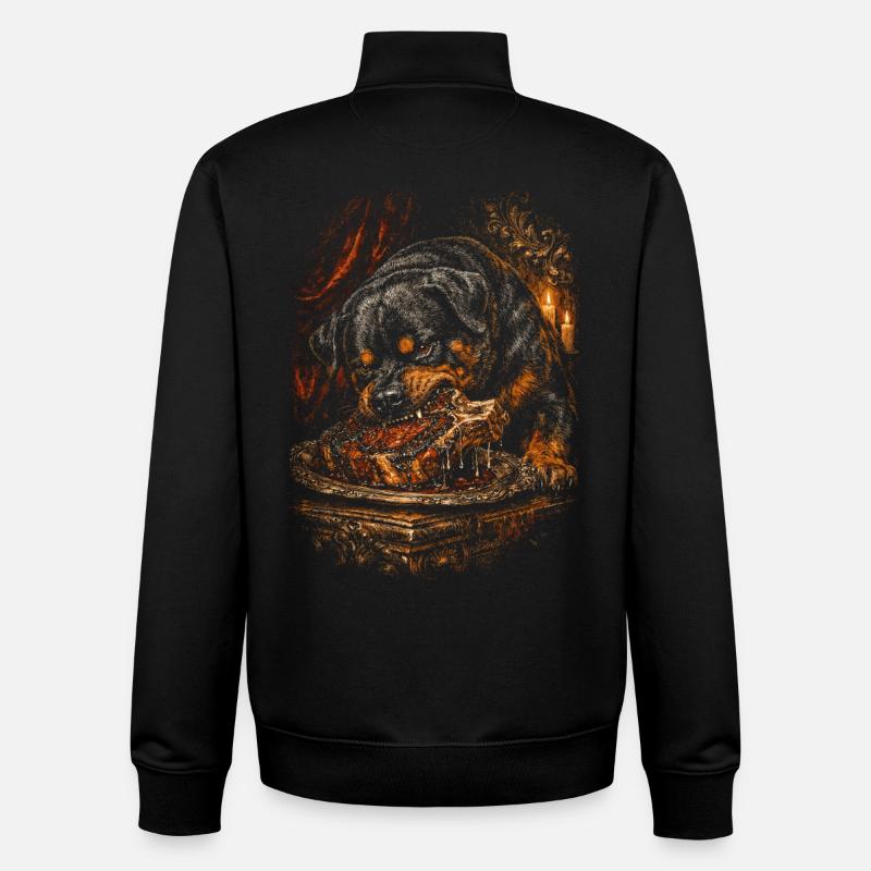 Rottweiler Hund - Unisex Organic Zip Sweatshirt von Stanley/Stella - Schwarz